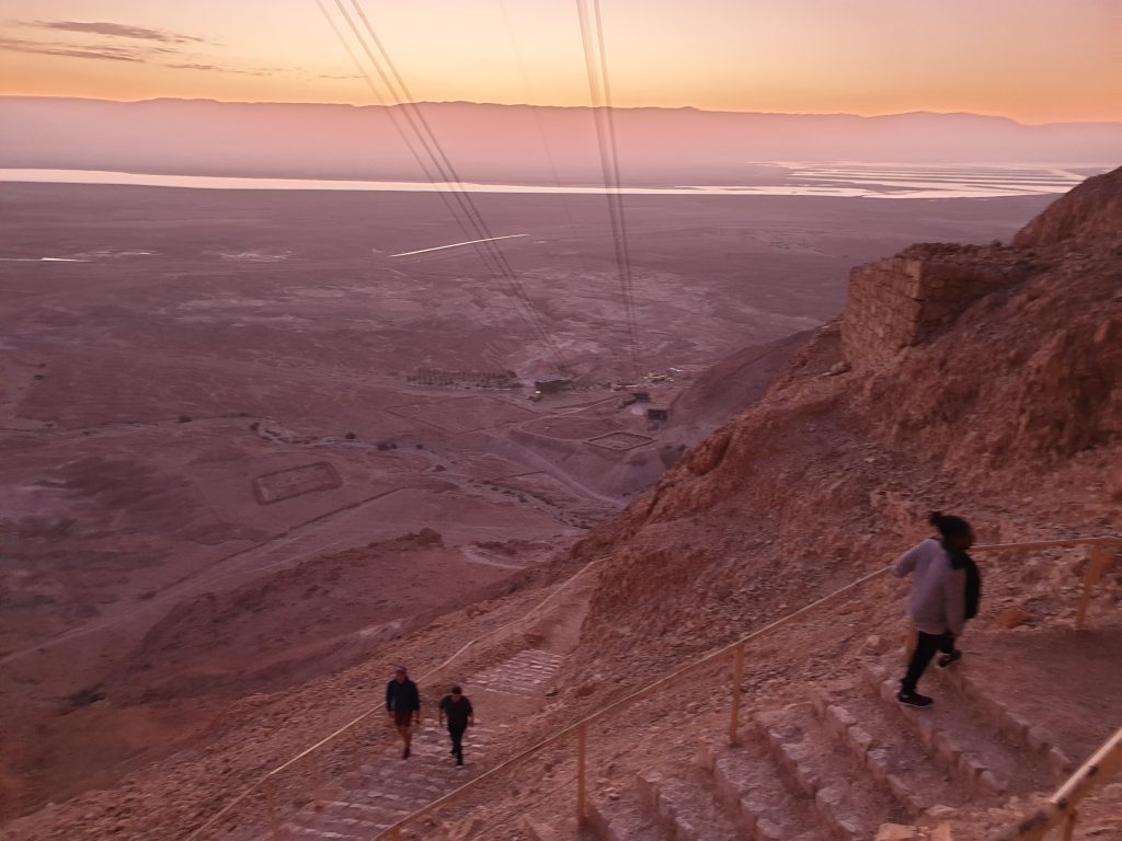 Der Aufstieg zur Festung Masada
